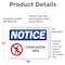 Signmission Sterilization Area Sign With Symbol, 18 in W x Rectangle, Vinyl Decal OS-2PACK-NS-D-1218-L-18467 - alternate 2